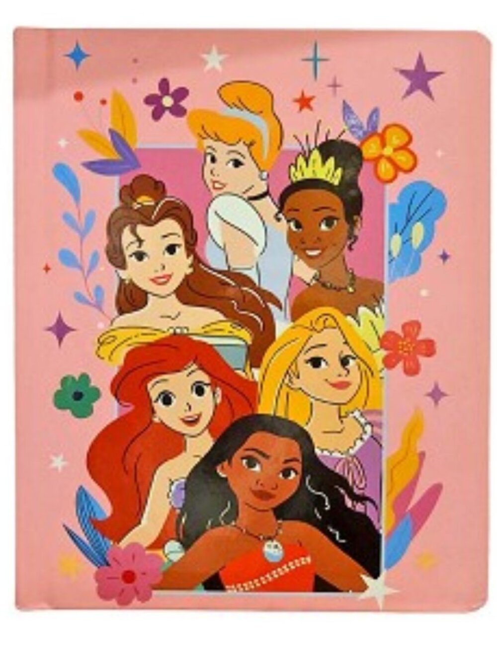 Disney Princess Diary Journal Pink Notebook Ariel Rapunzel Moana Tiana Belle